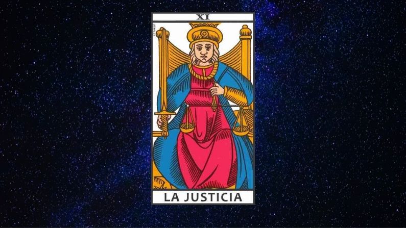 ¿ Que Significa la Carta de Justicia en el Tarot ? El Arcano Mayor 8